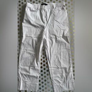 Tribal White Ankle Pants